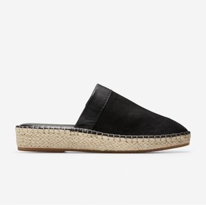 Cole Haan Cloudfeel Espadrille Suede and Leather Mule